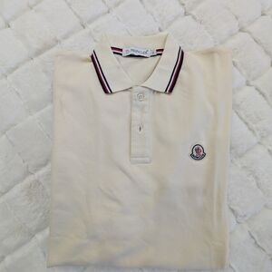 Moncler Men's Cream Polo Shirt